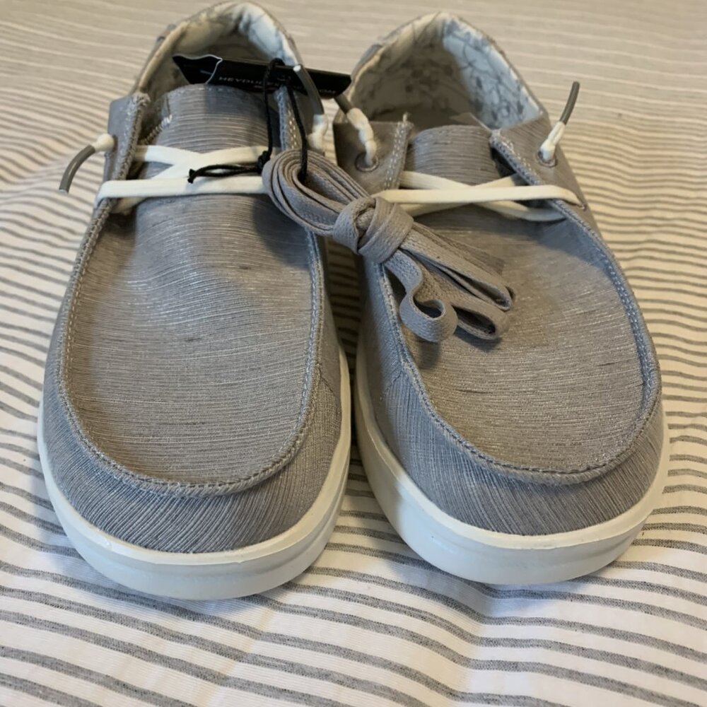 Hey Dude Wendy Rise Lunar Rock US size 7 EU38 NWT
